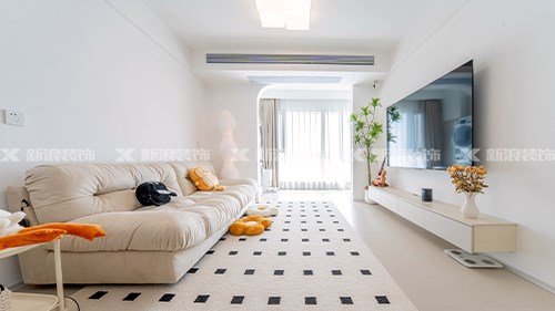 淺試一下奶油風(fēng)，85m²小戶型這樣真的很溫柔|長沙全屋整裝