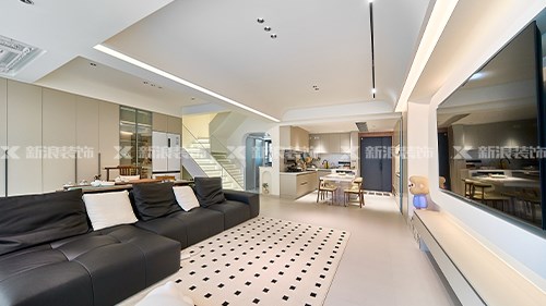 19w搞定125㎡現(xiàn)代奶油復(fù)式，顏值+實(shí)用+省錢|長(zhǎng)沙全屋整裝